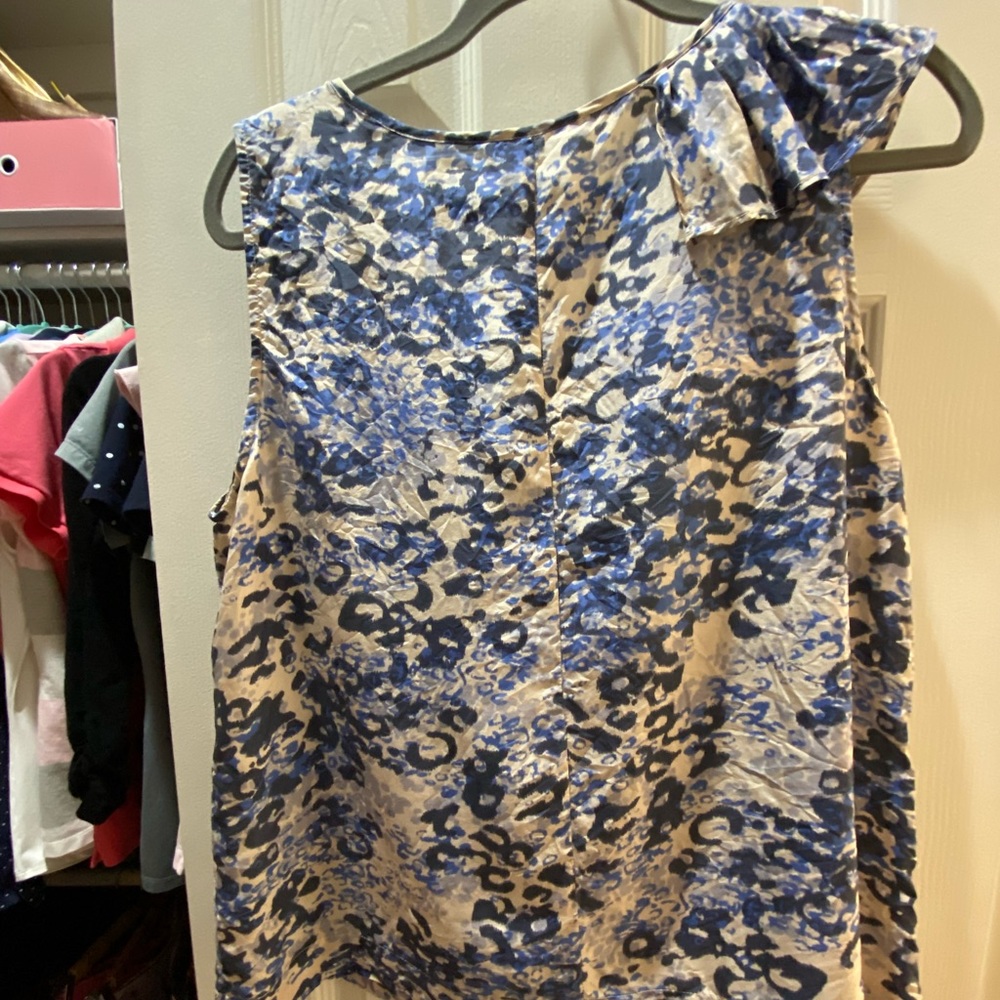 Silk Ruffled Collar Blouse - Picture 2 of 4